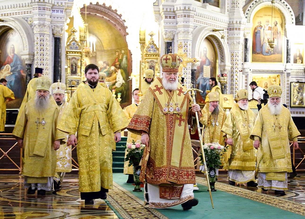 Митрополит Варсонофий сослужил Святейшему Патриарху Кириллу в храме Христа Спасителя