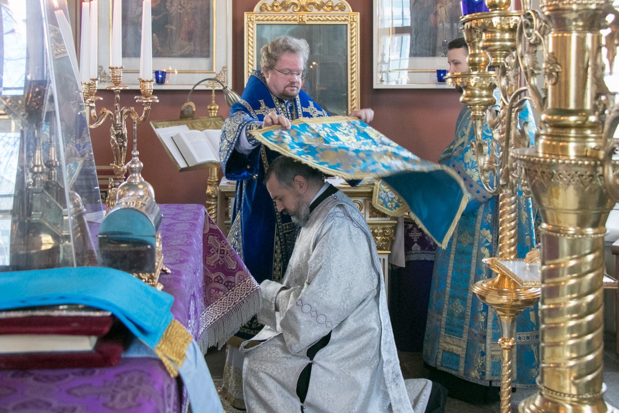 Епископ Игнатий совершил Литургию праздника Благовещения Пресвятой Богородицы в Выборге