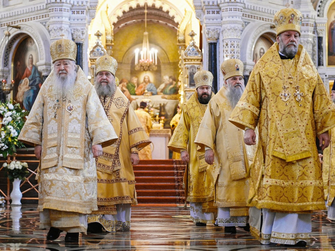 Митрополит Варсонофий сослужил Предстоятелям Иерусалимской и Русской Церквей 