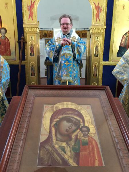 Епископ Игнатий освятил скитский храм во имя Казанской иконы Божией Матери на Коневце