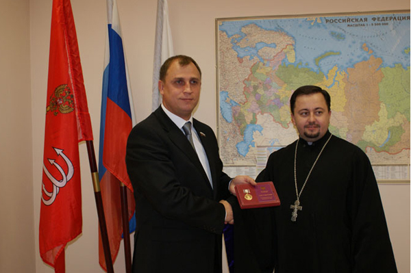 Иерей Алексий Галкин награжден медалью "Патриот России"