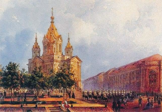 Фрагмент взорванного храма на площади Труда выявлен как объект культурного наследия 