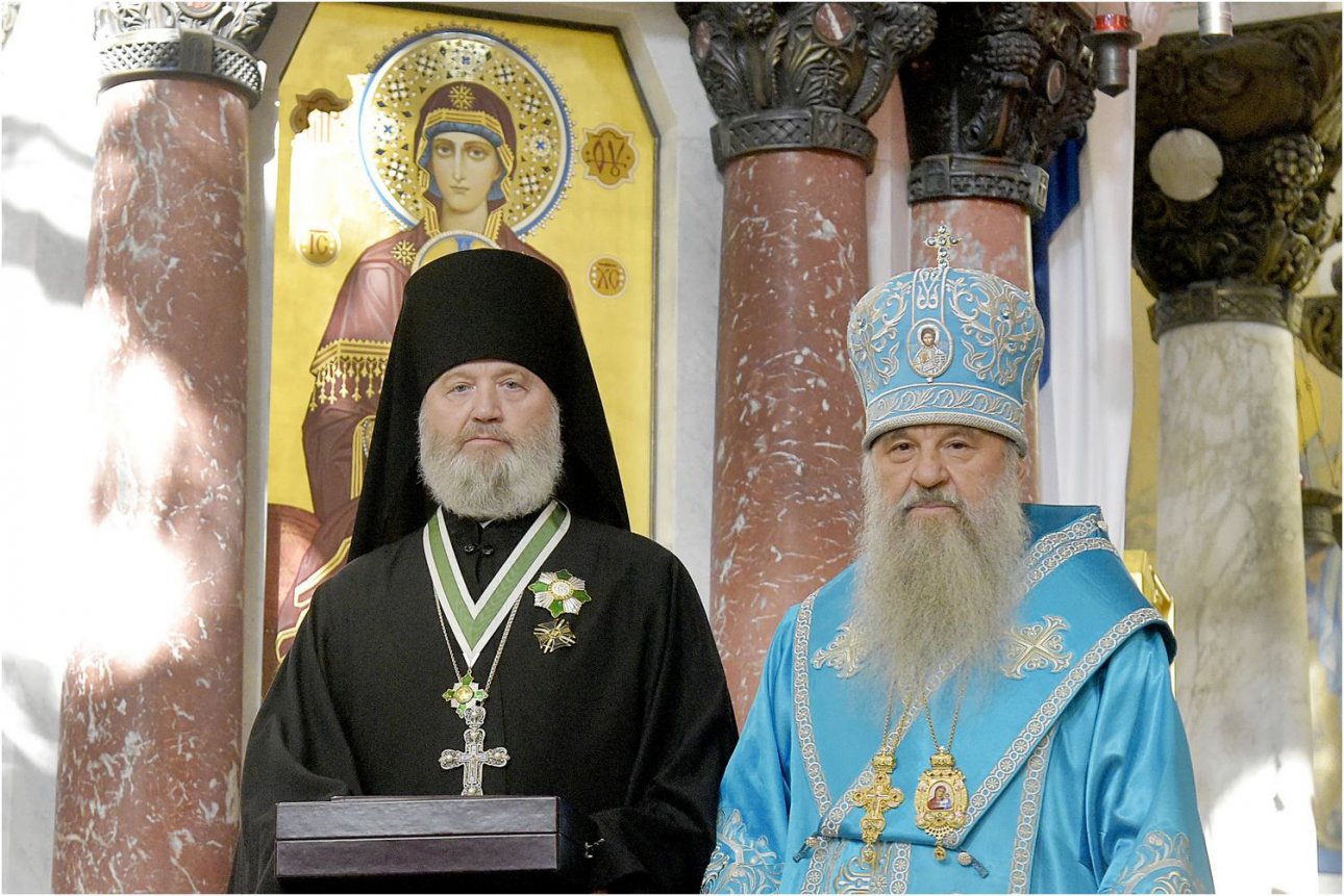 Архимандрит Алексий (Ганьжин) награжден орденом преподобного Серафима Саровского