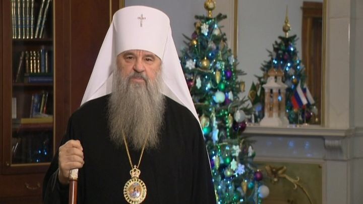 Митрополит Варсонофий поздравил зрителей ТК "Санкт-Петербург" с Рождеством Христовым