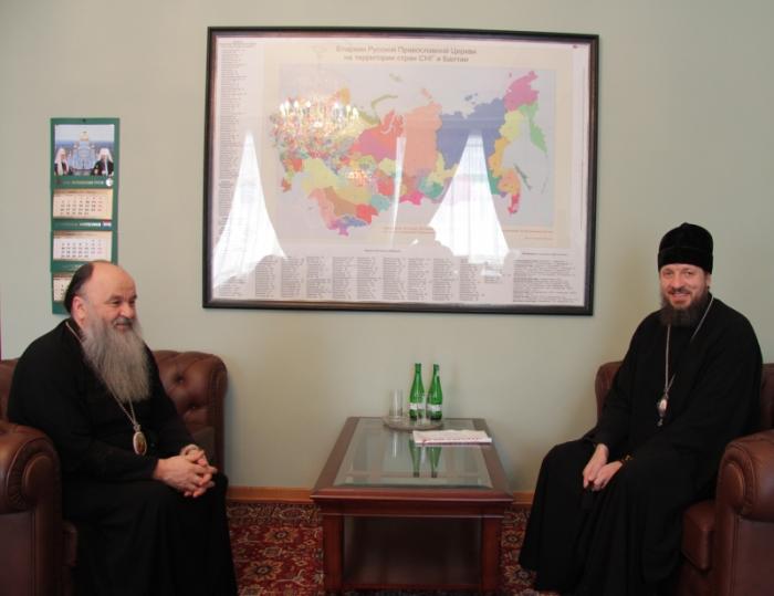 Митрополит Варсонофий принял в столичной резиденции Данилова монастыря архиереев РПЦ  
