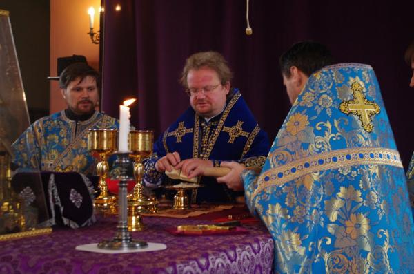Епископ Игнатий возглавил Литургию праздника Благовещения Пресвятой Богородицы в Выборге