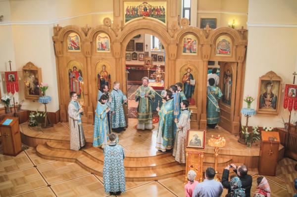 Епископ Игнатий совершил  Божественную литургию в храме иконы Божией Матери «Взыскание погибших» в Невской Дубровке