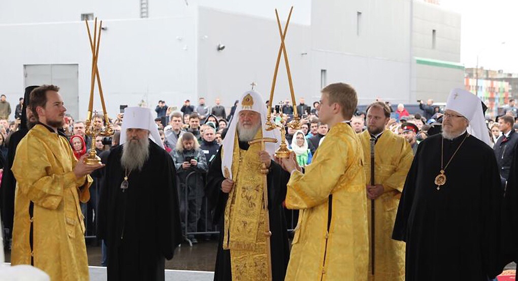 Митрополит Варсонофий сопровождал Патриарха Кирилла в поездке по Красноярской митрополии