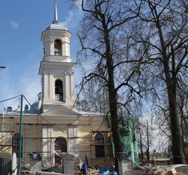  Тихвинский храм восстанавливается в Путилове