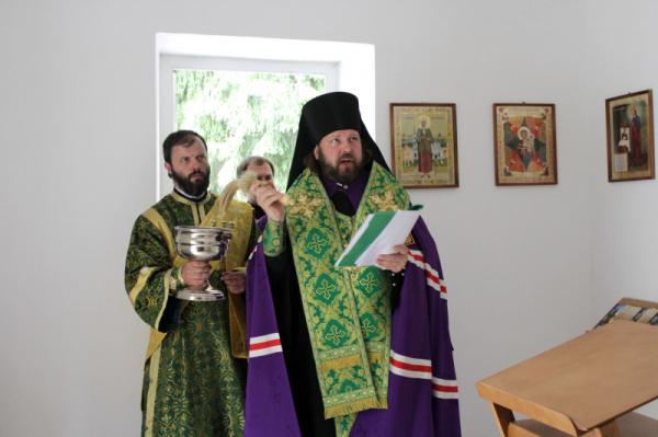 Епископ Митрофан освятил часовню при Лужском ПНИ
