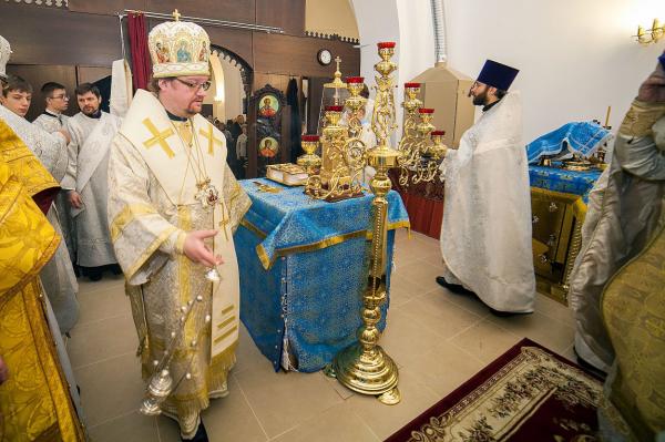 Епископ Игнатий освятил Великим чином Успенский храм в Барышево